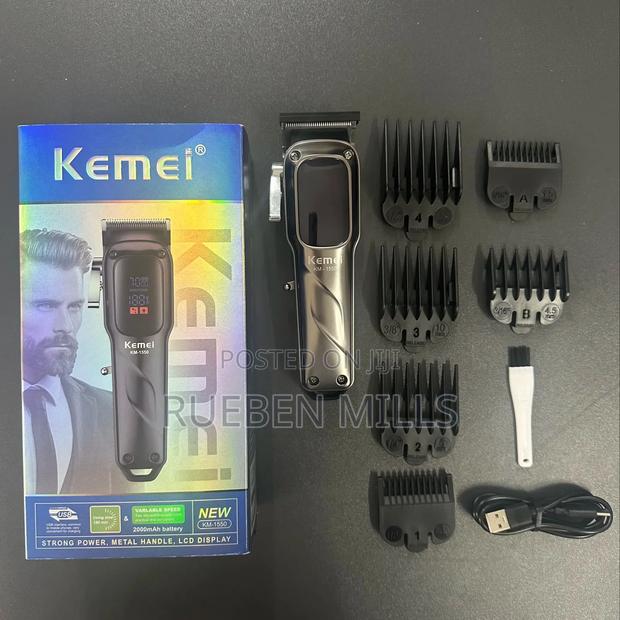 Low Noise Kemei KM 1550 Hair Clipper Barbering Machine - Men · Photo 4