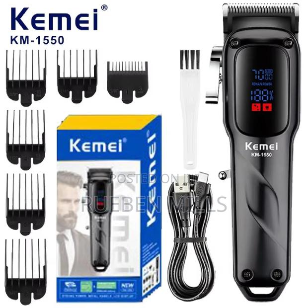 New Design Kemei KM1550 All Metal Cordless Barbering Machine · Photo 1