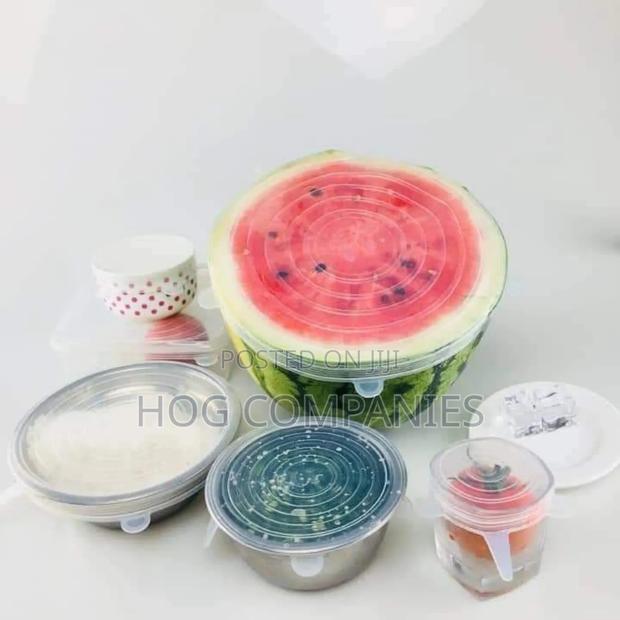Silicone Food Lids, 6 PCS Set, Excellent for Storing Food · Photo 1