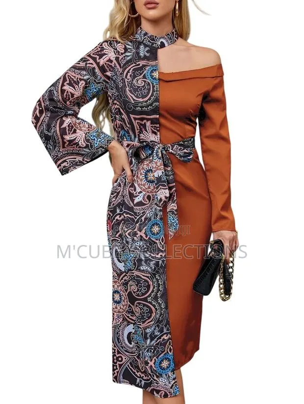 Paisley Charm Off-Shoulder Dress · Photo 1