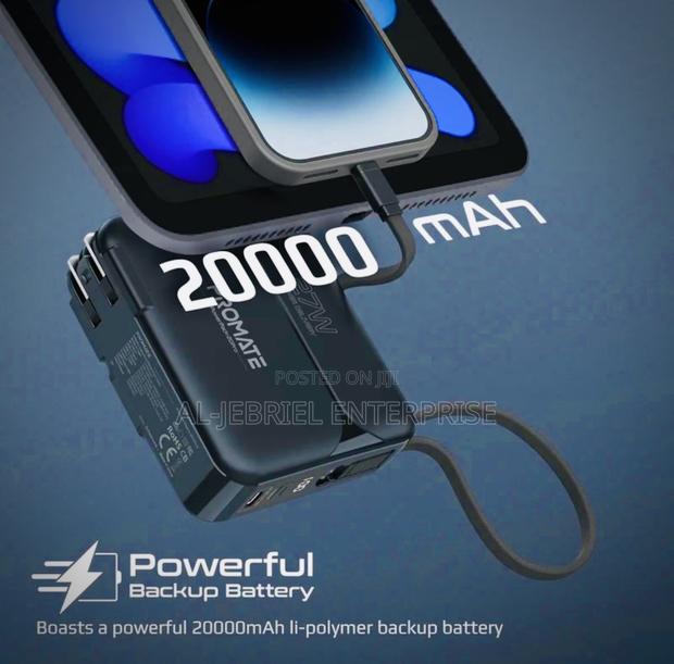 20000mah Promate 27w PD POWERPACK-20PRO USB-C Powerbank · Photo 2