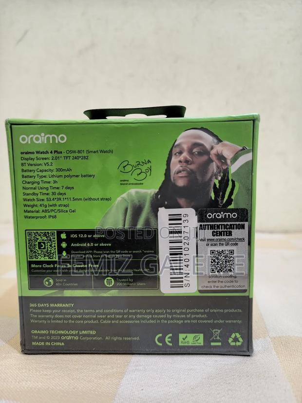 Oraimo Smart Watch 4 Plus 2.01" Hd Display · Photo 2