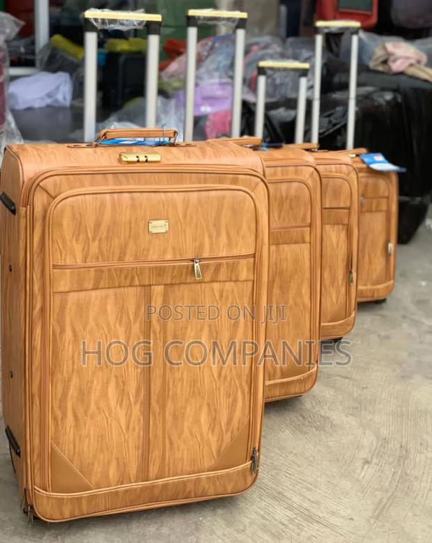4 Set Leather Luggage Travel Bag · Photo 1