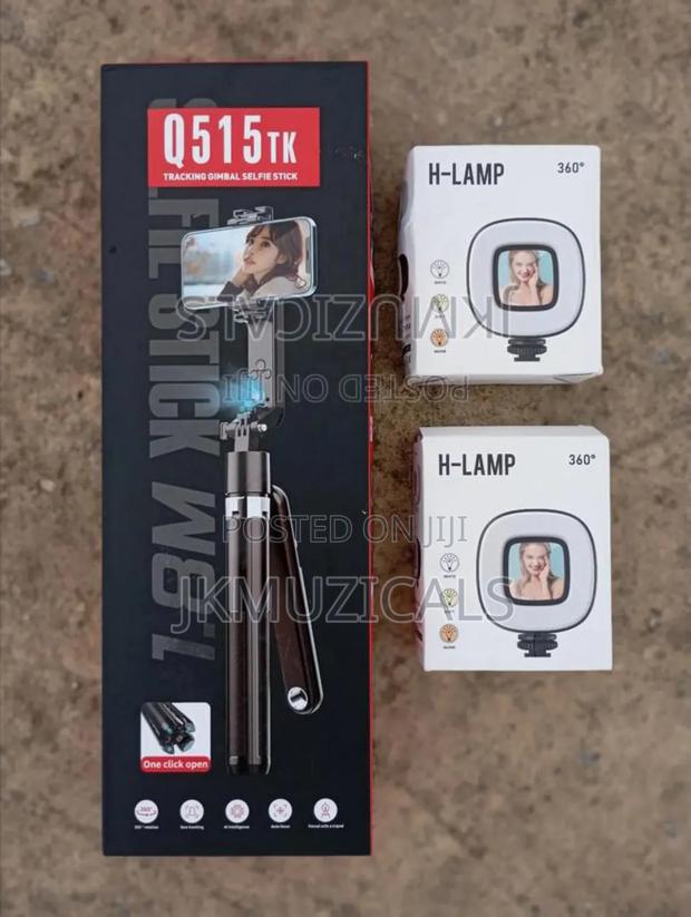 Selfie Stick_ Tracking Gimbal_ Dual Lamp_ Q515tk · Photo 1