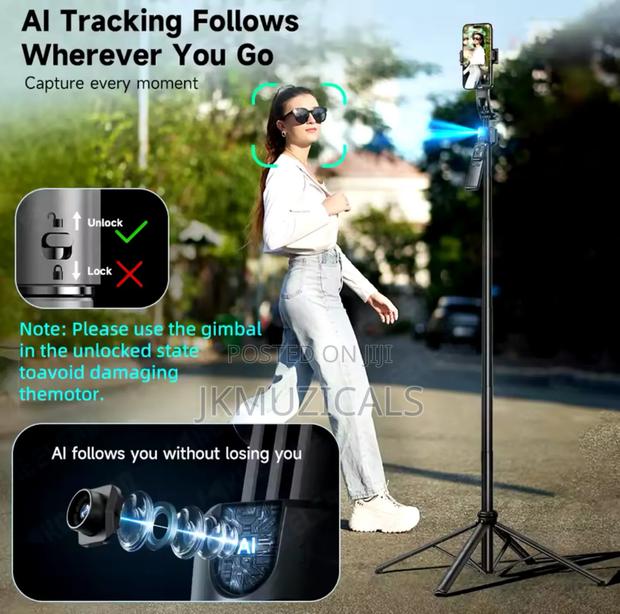 Selfie Stick_ Tracking Gimbal_ Dual Lamp_ Q515tk · Photo 3