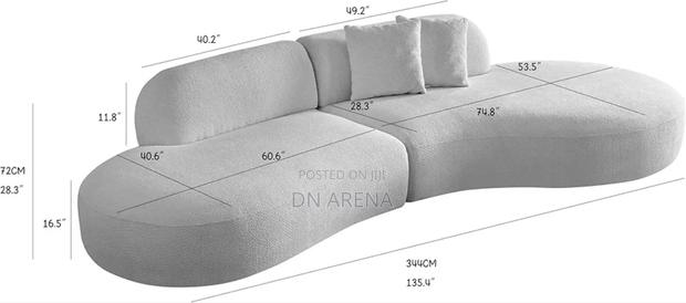 3 Seater Sofa 
Size: Length-220cm Width-100cm Height-70cm · Photo 5