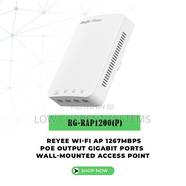 Reyee Wi-Fi 6 Dual-Band Wall Plate Access Point Internet Poe · Photo 1