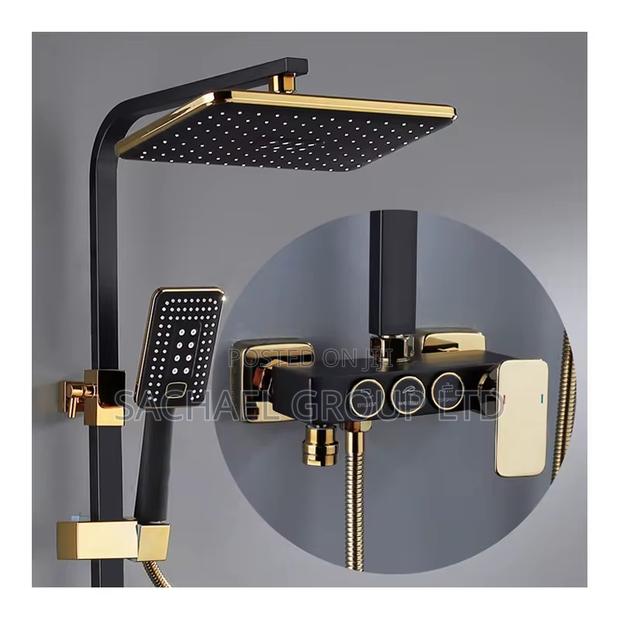 Black and Gold Shower Mixer · Photo 1