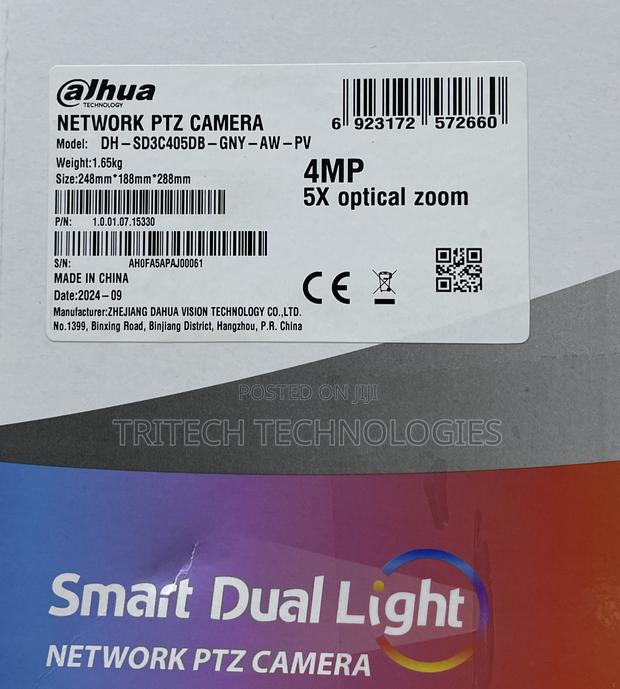 Dahua Ip/Wifi 4mp PTZ Dual Light Camera Sd3c405db-Gny-Aw-Pv · Photo 3