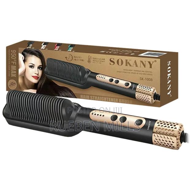 Sokany One Step Hair Straightener Brush Comb SK-1008 950F · Photo 1