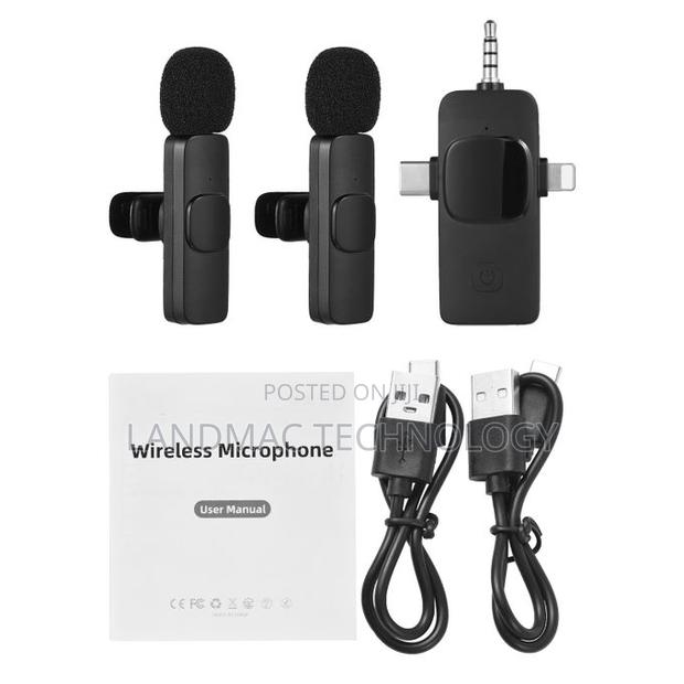 Wireless Mic - Black3-in-1 Wireless Collar Clip Microphone · Photo 1