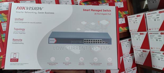 Hikvision 16 Port Gigabit Poe Switch Ds-3e1518p- Ip · Photo 1