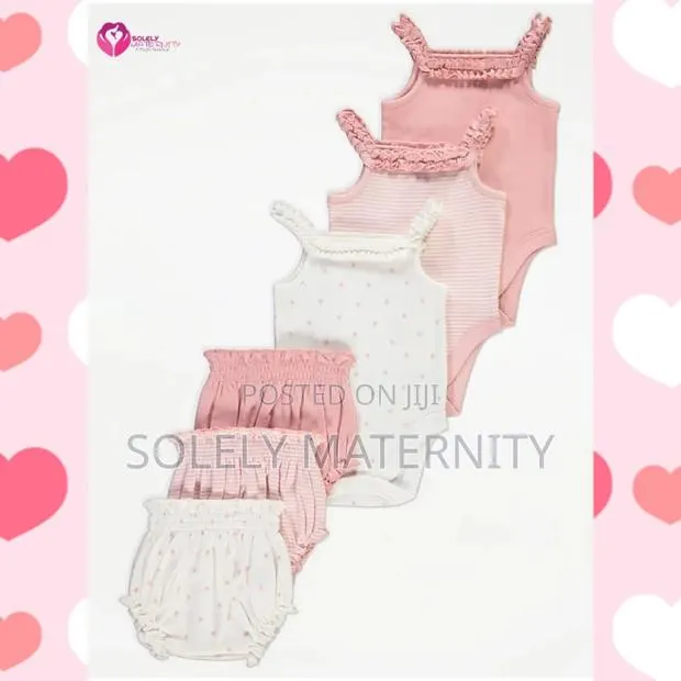 Pink Strappy Bodysuits and Blommer Set. 3pack · Photo 1