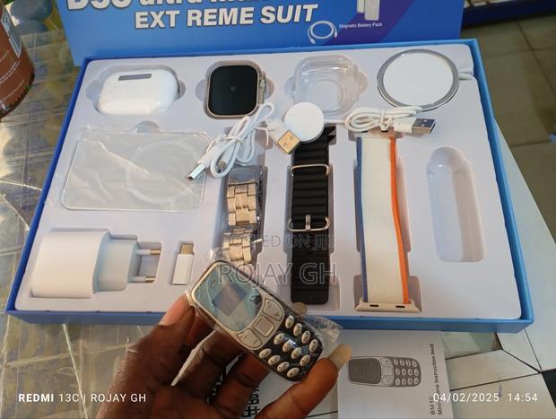 Smartwatch With Mini Nokia Phone, Airpod, Power Bank - Black · Photo 7