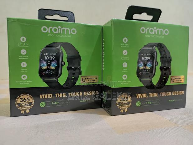 Oraimo Watch 5 2.01" Hd Panda Glass 1atm Smart Watch · Photo 1