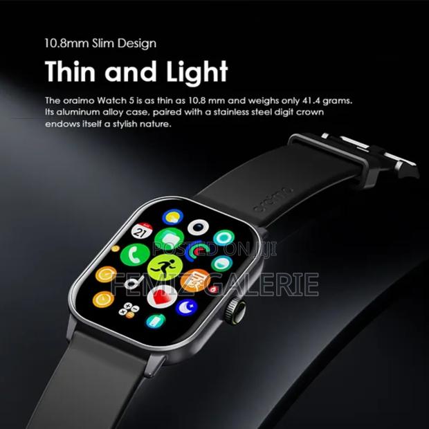 Oraimo Watch 5 2.01" Hd Panda Glass 1atm Smart Watch · Photo 2