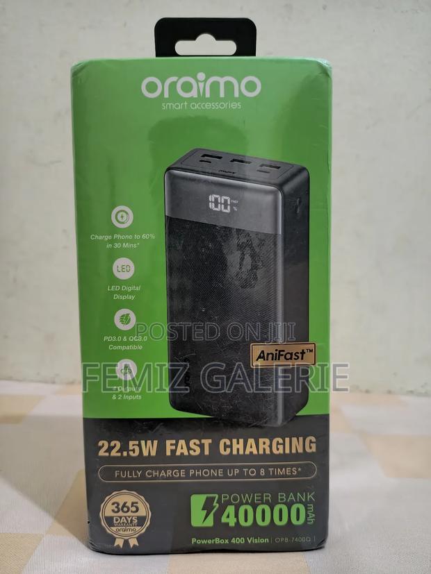Oraimo Powerbox 400 Vision 40000mah 22.5w Power Bank · Photo 2