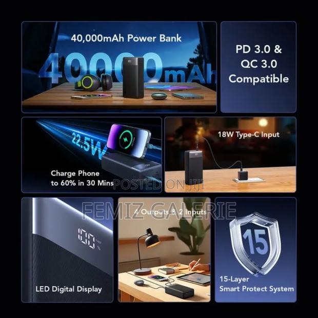 Oraimo Powerbox 400 Vision 40000mah 22.5w Power Bank · Photo 4