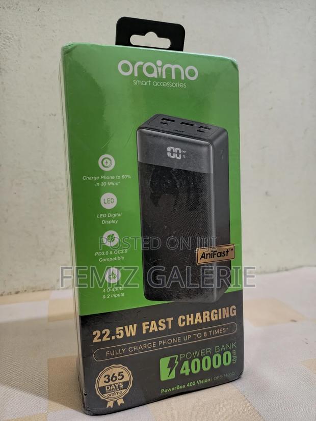 Oraimo Powerbox 400 Vision 40000mah 22.5w Power Bank · Photo 7