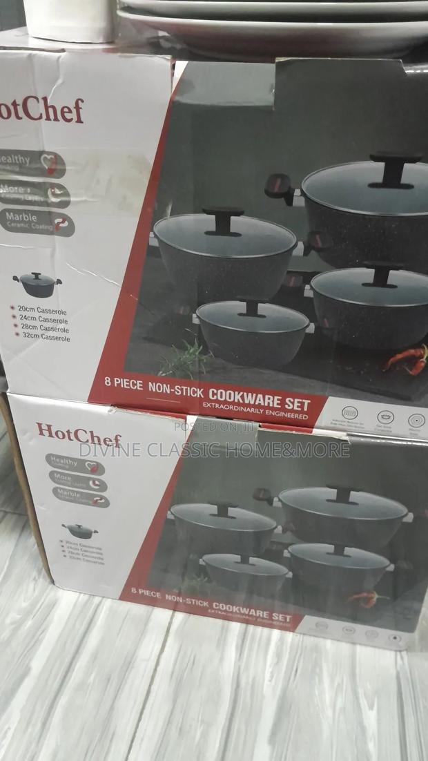 Hot Chef 8pcs Marble Non Stick Cookware Set · Photo 5