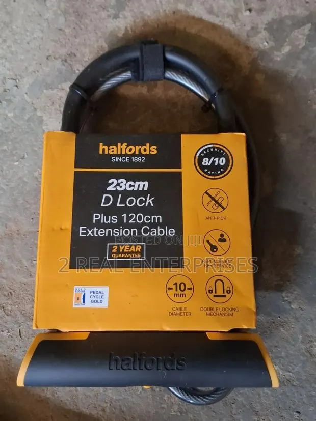 Halfords 23cm D Lock Plus 120cm Extension Cable · Photo 1