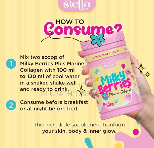 Stella Milky Berries Skin Whitening Glowing Supplement · Photo 3