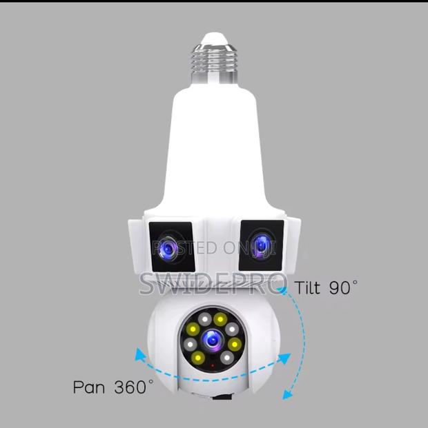 Triple Lens V380 Pro CCTV Camera Bulb · Photo 3