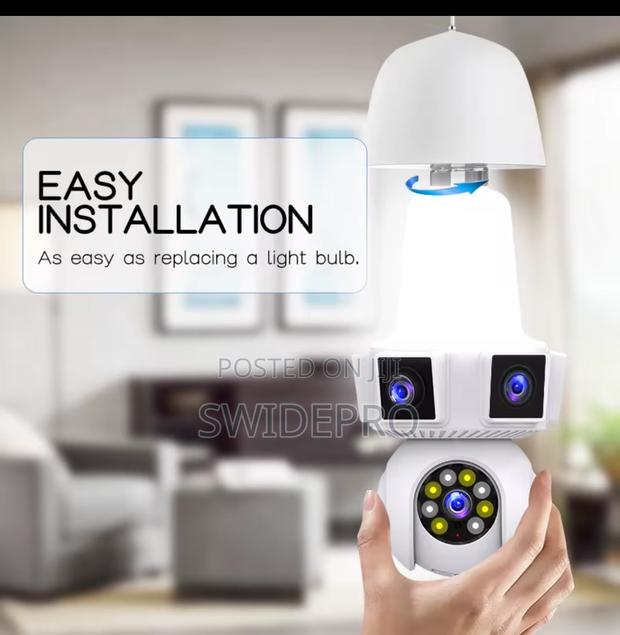 Triple Lens V380 Pro CCTV Camera Bulb · Photo 1