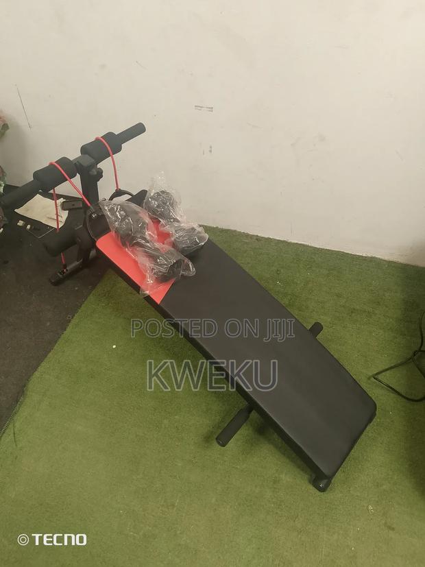 3 in One Stomack Bench With Dumbells · Photo 1
