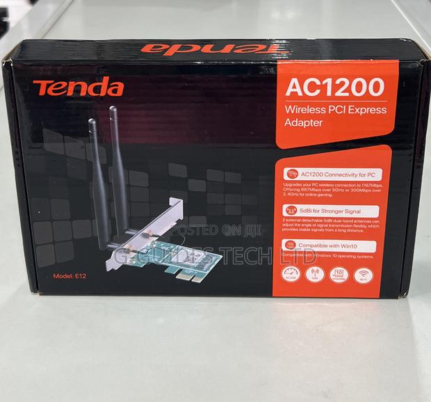 Tenda AC1200 Wireless PCI Express Adapter or Card E12 · Photo 1