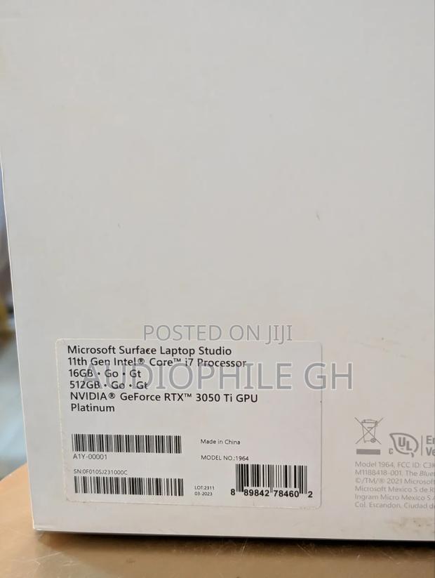 Laptop Microsoft Surface Laptop Studio 16GB Intel Core I7 SSD 512GB · Photo 2