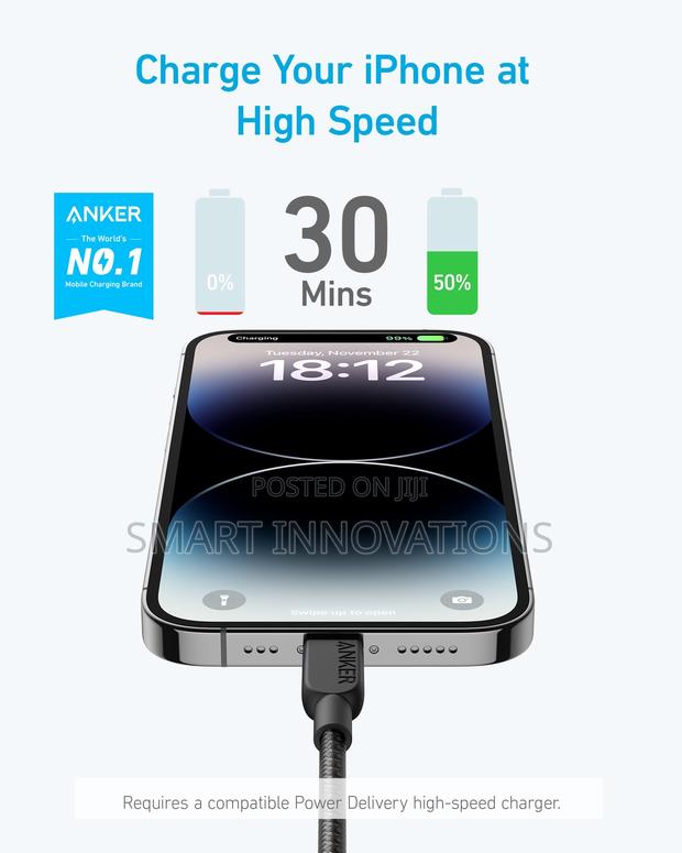Anker 310 USB-C to Lightning Cable (3ft Braided) · Photo 3