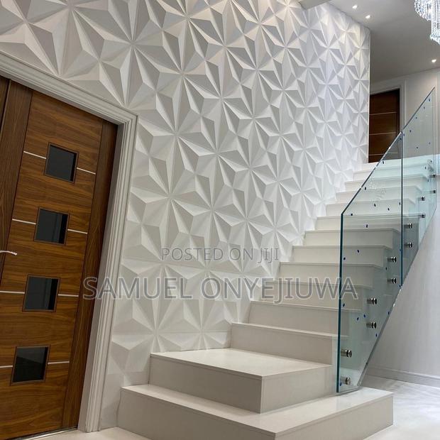 3d PVC Wall Panels White (D003) · Photo 1