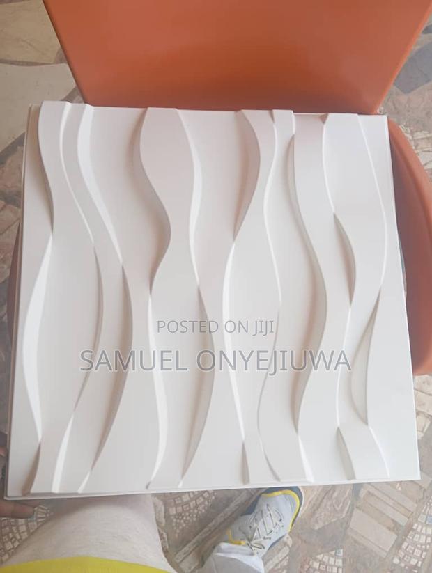 3d PVC Wall Panels White (D007) · Photo 1
