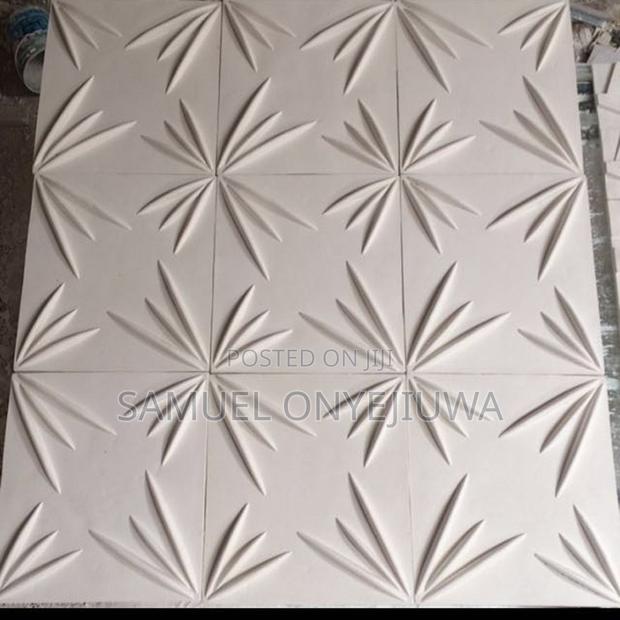 3D PVC Wall Panels White (D056) · Photo 1