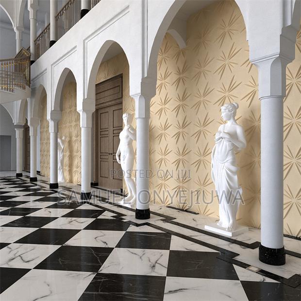 3D PVC Wall Panels White (D056) · Photo 2