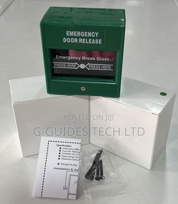 Emergency Door Release Green or Emergency Break Glass Green · Photo 2