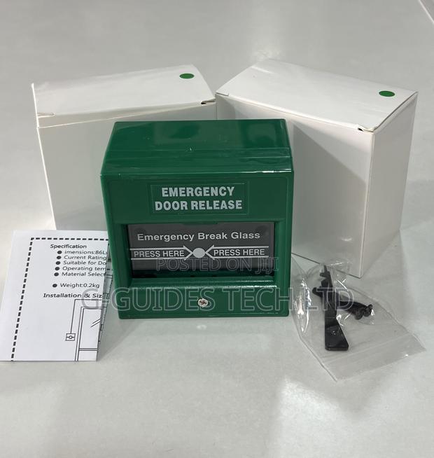 Emergency Door Release Green or Emergency Break Glass Green · Photo 5