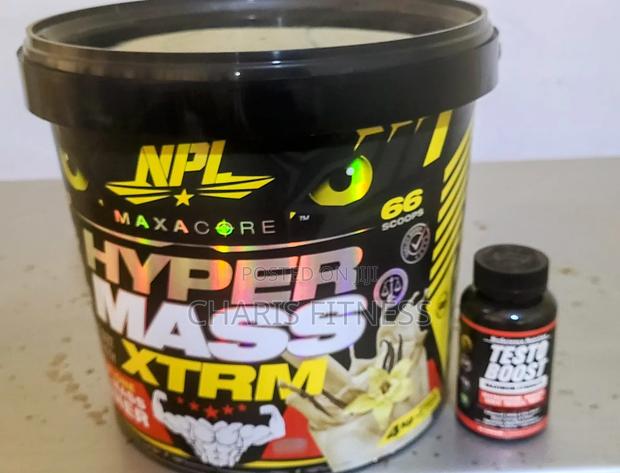 Mass Gainer 4kg Bucket + Testosterone Booster(Promo Sales) · Photo 1