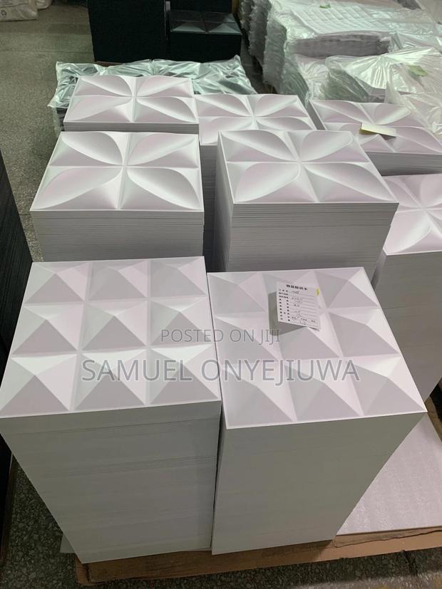 3D PVC Wall Panels White (D004) · Photo 1
