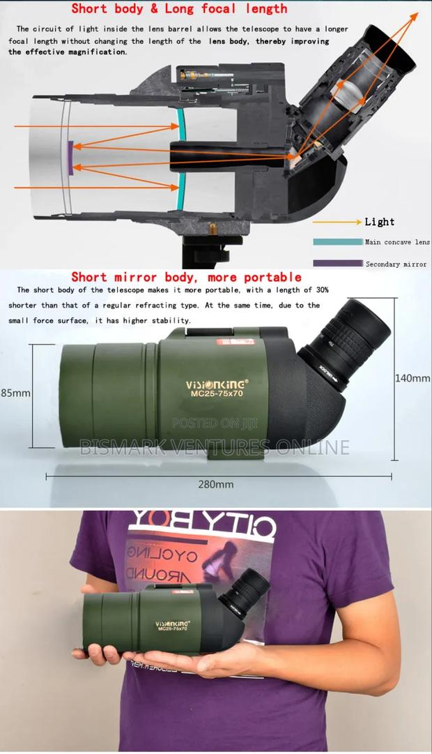 Svbony 25-75 X 70 Mak Telescope Monocular Bak4 Prism. · Photo 7