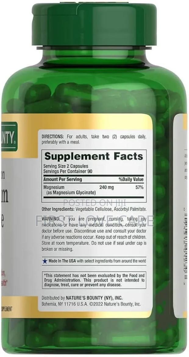 Nature's Bounty Magnesium Glycinate · Photo 2