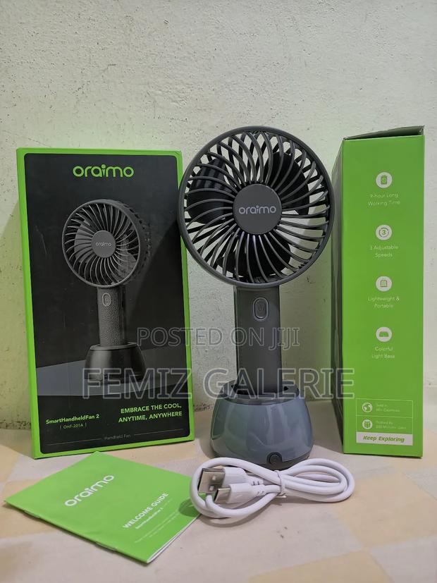 Oraimo Smart Handheld Fan With Light Base · Photo 1