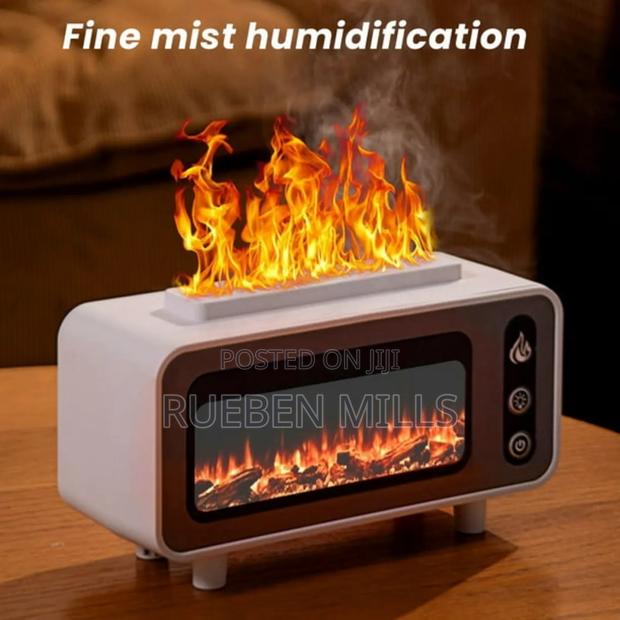 Fireplace Essential Oil Flame Diffuser Humidifier · Photo 1