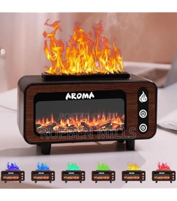 Fine Mist Vintage Fireplace Perfume Diffuser Humidifier · Photo 1