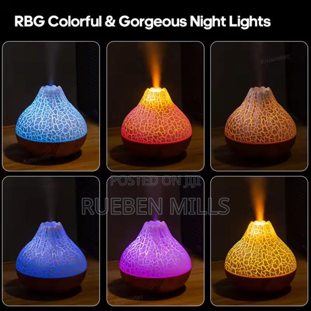 Colorful Display Volcano Air Diffuser Humidifier Freshener · Photo 5