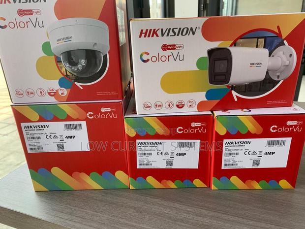 Hikvision IP Poe Camera 4mp Colorvu 2cd1147 Audio CCTV Netwo · Photo 1