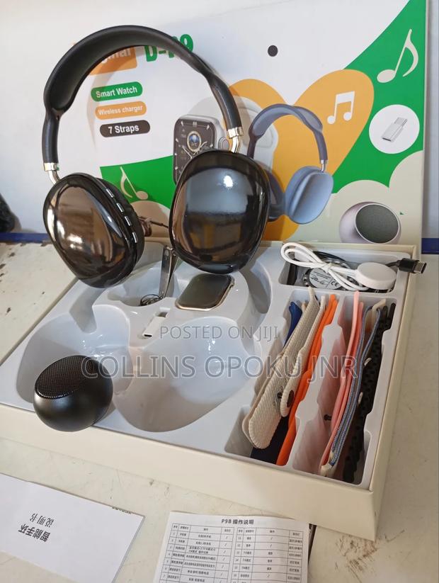 D-P9 Ultra Smartwatch With Bt Speaker and Headphone - Black · Photo 4
