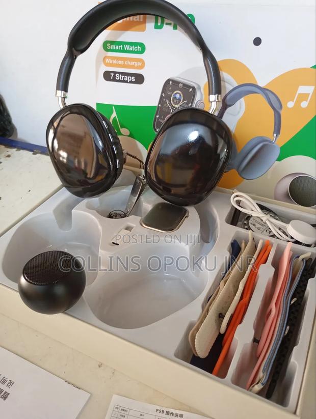 D-P9 Ultra Smartwatch With Bt Speaker and Headphone - Black · Photo 6