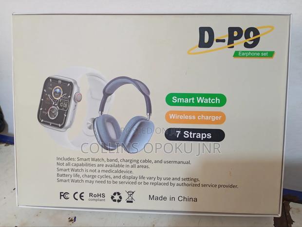 D-P9 Ultra Smartwatch With Bt Speaker and Headphone - Black · Photo 8